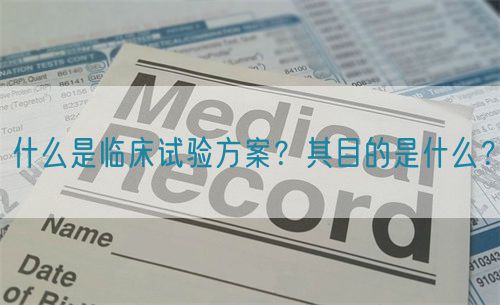 什么是臨床試驗方案？其目的是什么？(圖1)