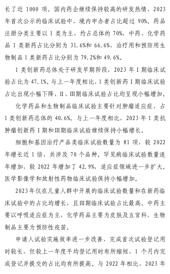 【重磅】2023中國新藥注冊臨床試驗進展年度報告(圖6)
