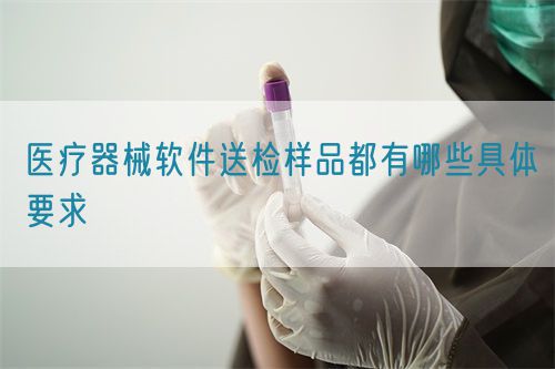 醫療器械軟件送檢樣品都有哪些具體要求(圖1)