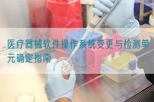 醫療器械軟件操作系統變更與檢測單元確定指南(圖1)