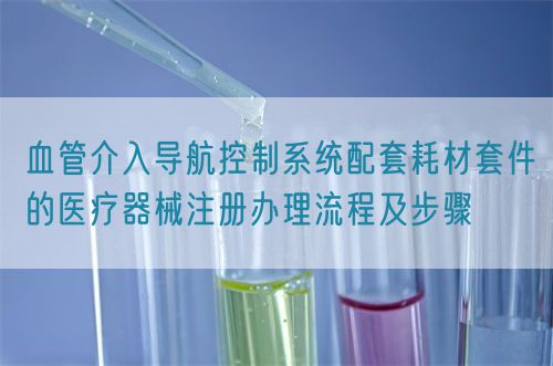 血管介入導航控制系統配套耗材套件的醫療器械注冊辦理流程及步驟(圖1)